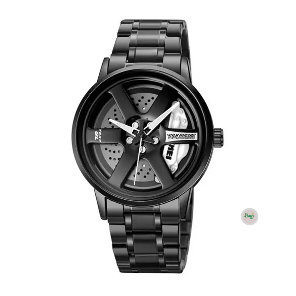 SKMEI 1787 Rotation Wheel Stainless Steel Watch for Men - Image 3