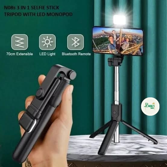 Q07 Bluetooth Light Selfi Stick - Image 3