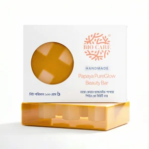 BioCare Handmade Papaya PureGlow Beauty Soap Bar 100 gm
